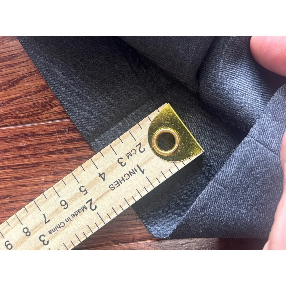 Indochino Luxury Suit Charcoal Gray Wool Cashmere Blend 2 Piece Set 42R 34x29